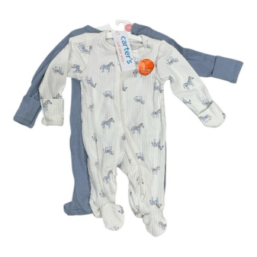 Carter's - NWT- Blue and White Kids One Piece Set